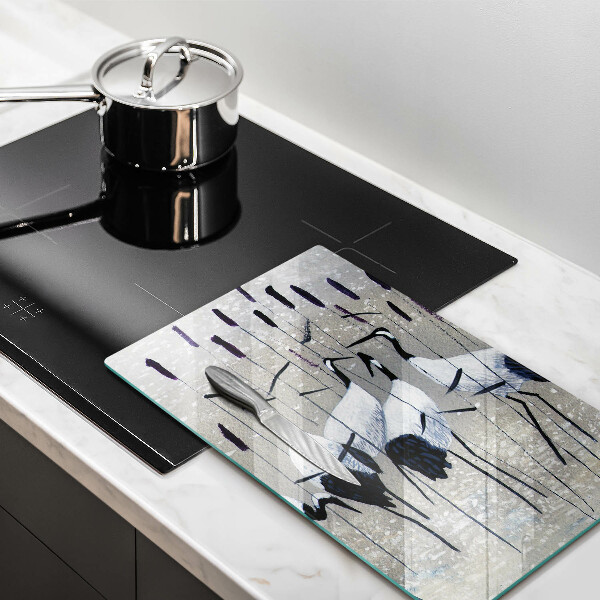 Protection plaque induction Grues japonaises