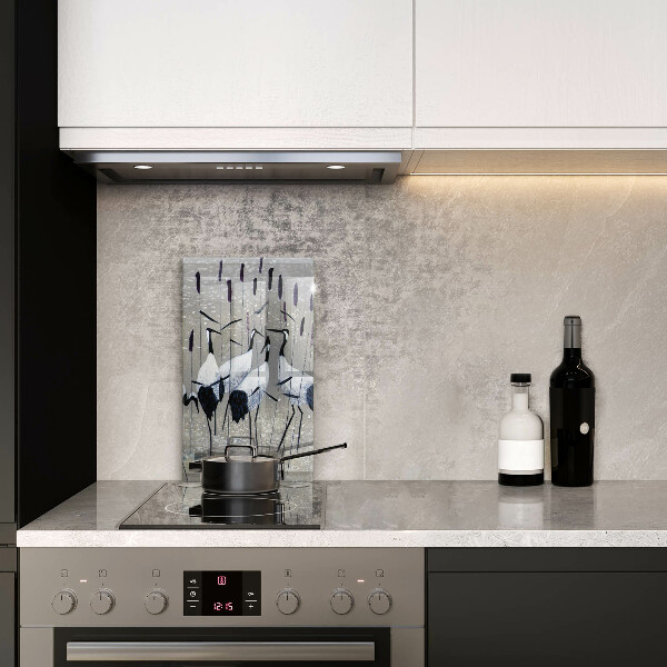 Protection plaque induction Grues japonaises