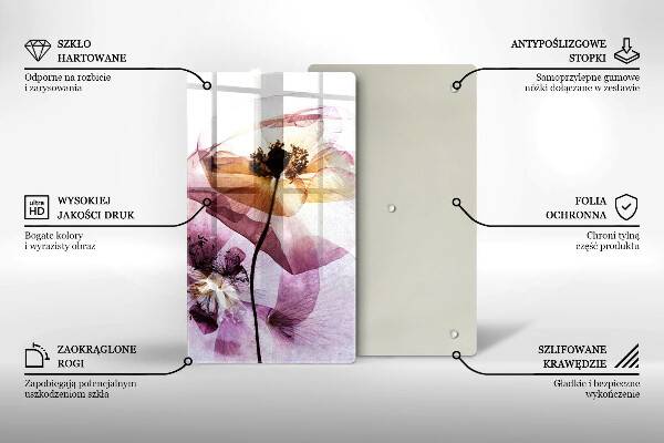 Protection plaque induction Fleurs délicates