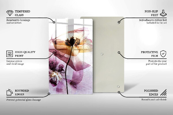 Protection plaque induction Fleurs délicates