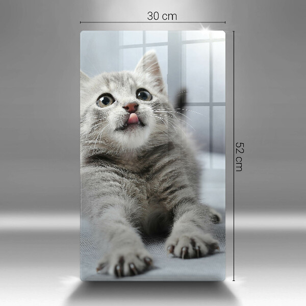 Protection plaque induction Petit chaton mignon