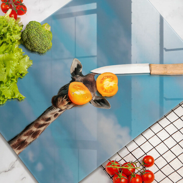 Protection plaque induction Girafe et ciel