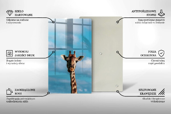 Protection plaque induction Girafe et ciel