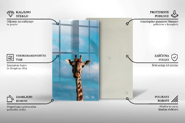 Protection plaque induction Girafe et ciel