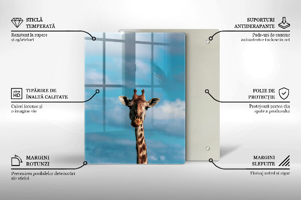 Protection plaque induction Girafe et ciel