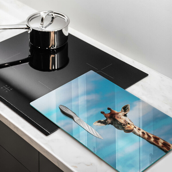 Protection plaque induction Girafe et ciel