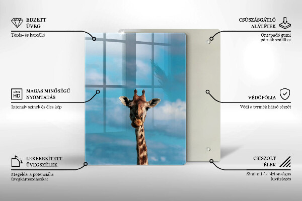 Protection plaque induction Girafe et ciel