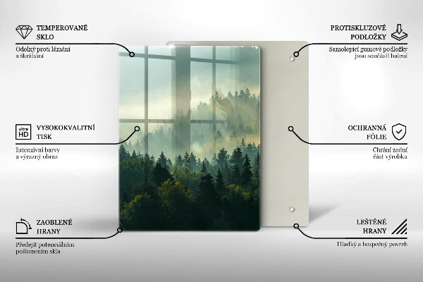 Protection plaque induction Vue paysage de la forêt