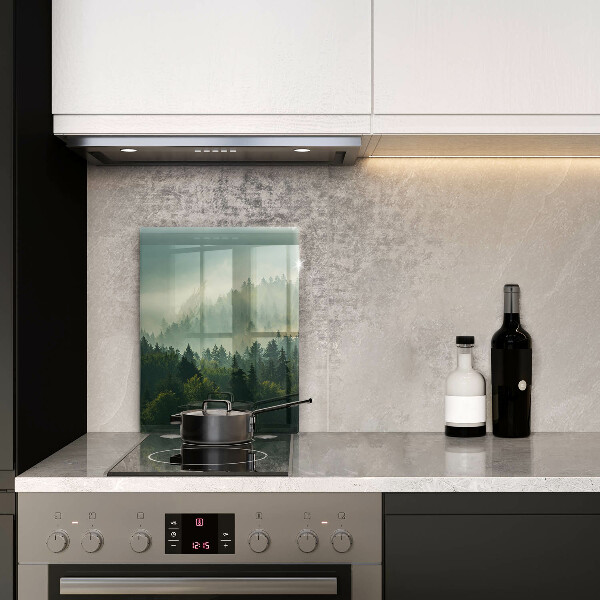 Protection plaque induction Vue paysage de la forêt