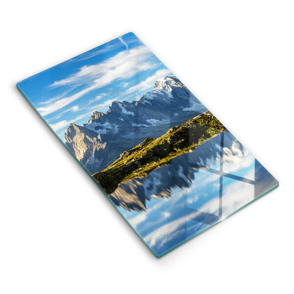 Protection plaque induction Paysage de montagne