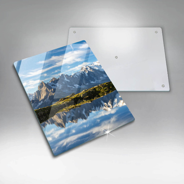 Protection plaque induction Paysage de montagne