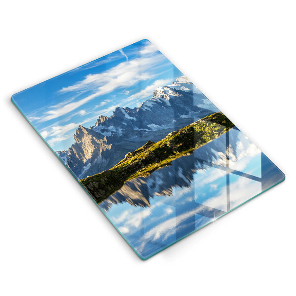 Protection plaque induction Paysage de montagne