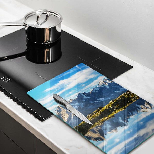 Protection plaque induction Paysage de montagne