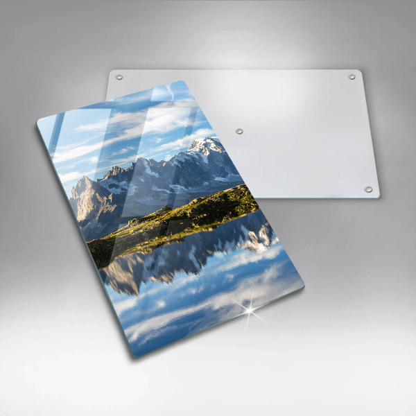 Protection plaque induction Paysage de montagne