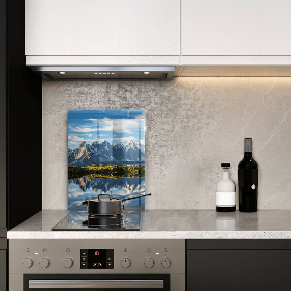 Protection plaque induction Paysage de montagne