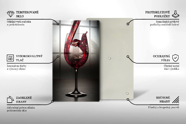 Protection plaque induction Verre et vin rouge