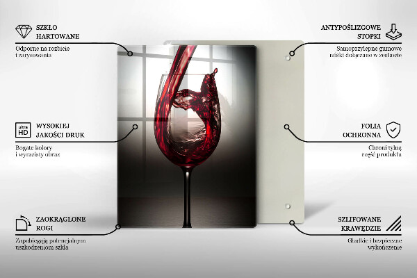 Protection plaque induction Verre et vin rouge