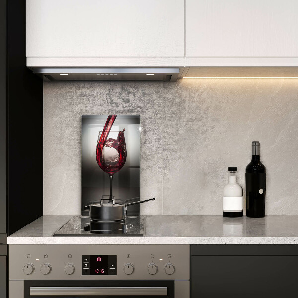 Protection plaque induction Verre et vin rouge