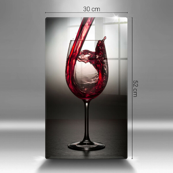 Protection plaque induction Verre et vin rouge