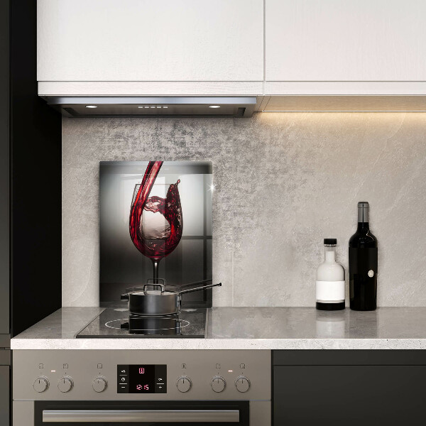 Protection plaque induction Verre et vin rouge