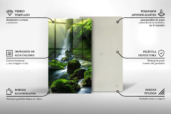 Protection plaque induction Cascade dans la jungle