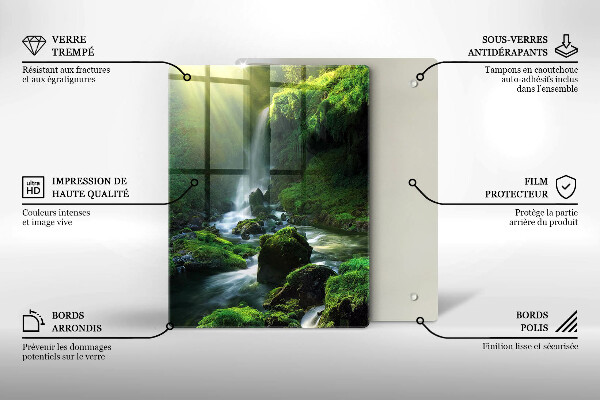 Protection plaque induction Cascade dans la jungle