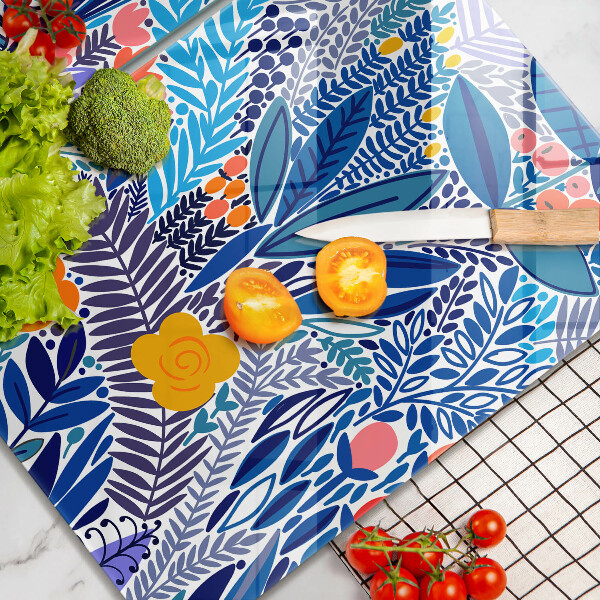 Cache plaque de cuisson Prairie peinte