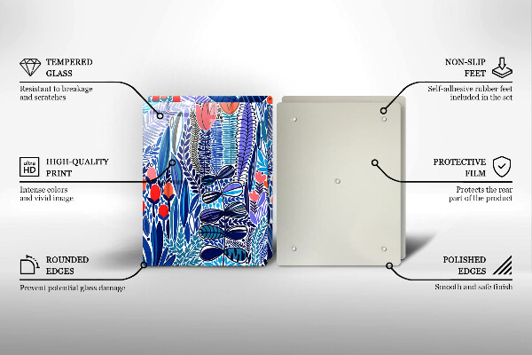 Cache plaque de cuisson Prairie peinte