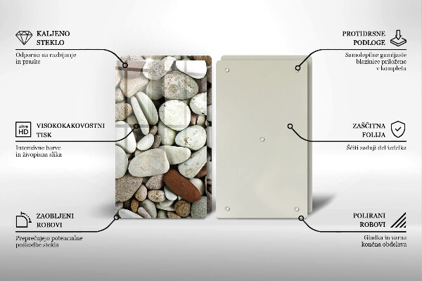 Cache plaque de cuisson Fond de petites pierres