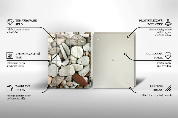 Cache plaque de cuisson Fond de petites pierres