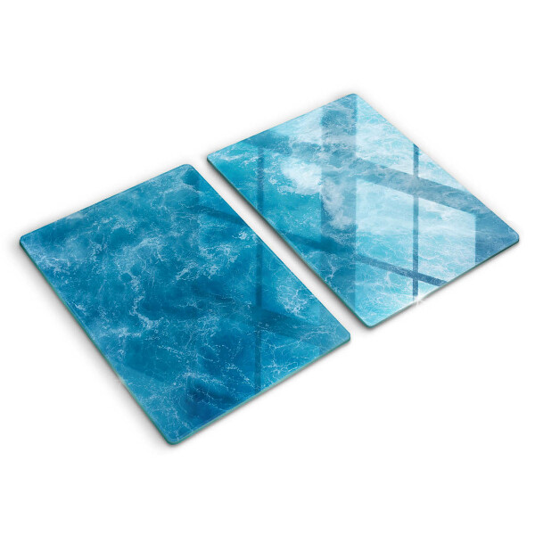 Cache plaque de cuisson L'eau bleue