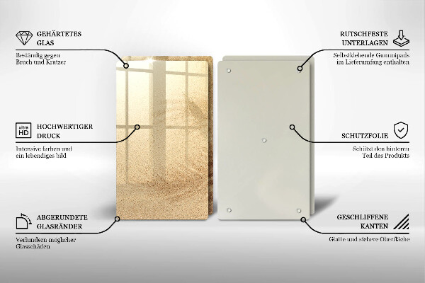 Cache plaque de cuisson Vacances à la plage et au sable