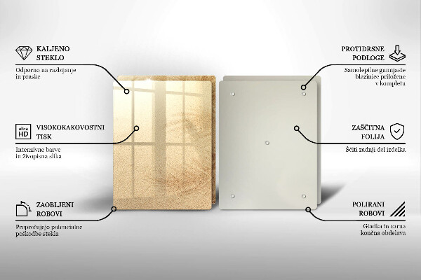 Cache plaque de cuisson Vacances à la plage et au sable