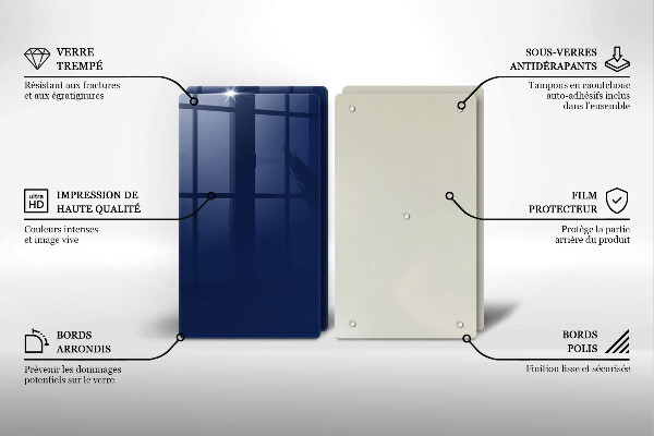 Protection plaque induction Couleur bleue