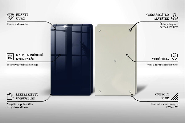 Protection plaque induction bleu marine