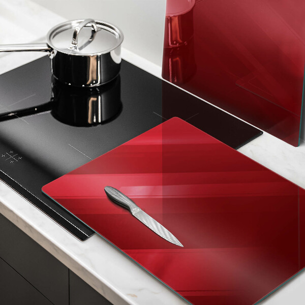 Protection plaque induction couleur rouge