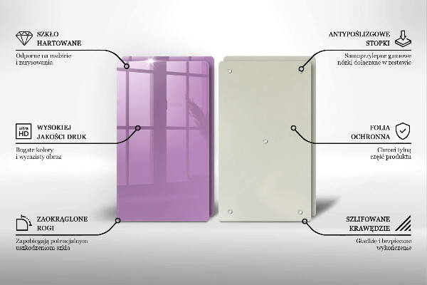 Protection plaque induction Couleur violette