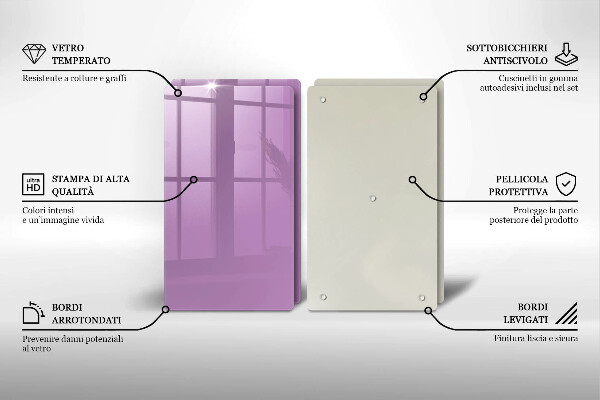 Protection plaque induction Couleur violette