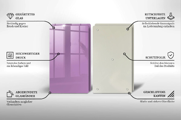 Protection plaque induction Couleur violette
