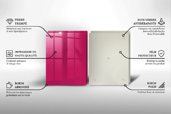 Protection plaque induction Couleur rose