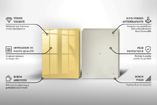 Protection plaque induction Jaune