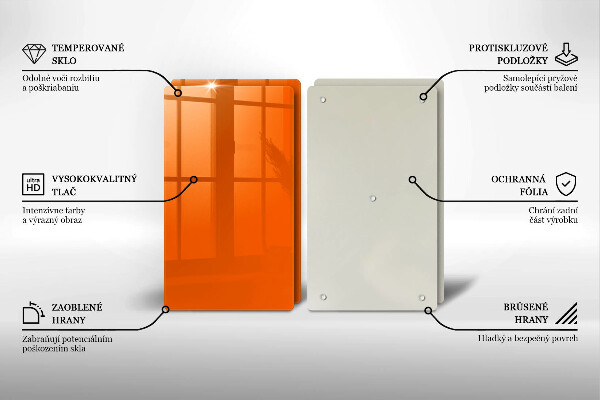 Protection plaque induction couleur orange
