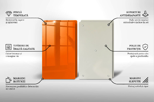 Protection plaque induction couleur orange