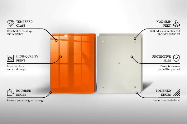 Protection plaque induction couleur orange