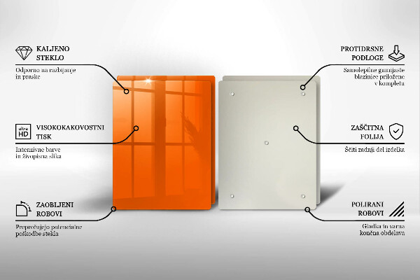 Protection plaque induction couleur orange