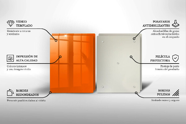 Protection plaque induction couleur orange