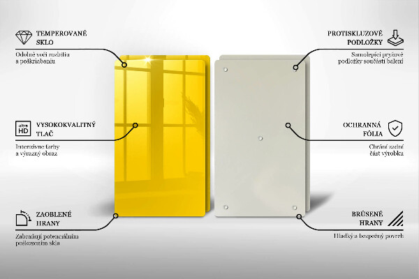 Protection plaque induction Jaune