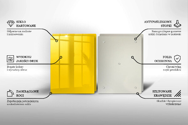 Protection plaque induction Jaune