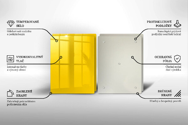 Protection plaque induction Jaune