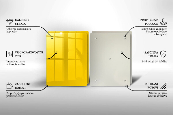 Protection plaque induction Jaune